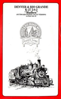 Westside G-File #67 2-8-2 K-27 Mudhen Denver Rio Grande