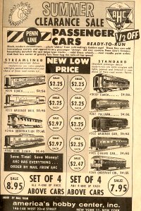 Penn Line Advertisements in AHC Catalog