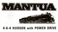 Mantua 4-6-4 Hudson Instructions and Diagram