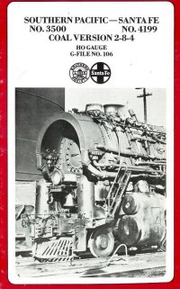 Westside G-File #106 2-8-4 Berkshire Southern Pacific - Santa Fe